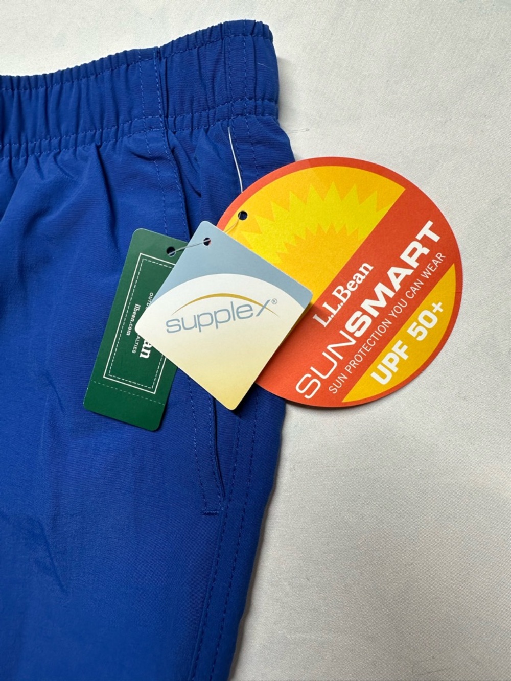 NWT L.L. Bean Men’s Classic Supplex Sport Shorts Blue -  Mens Large - Picture 6 of 8